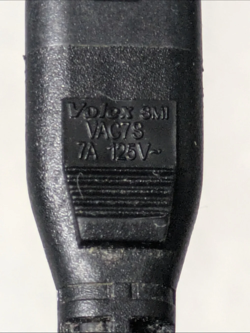 Volex VAC7S 7A 125V 2-Pin AC Power Supply Cable - 61